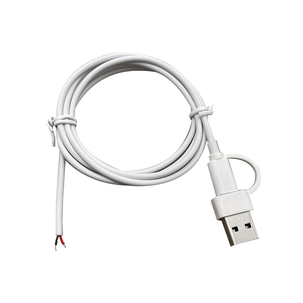 USB C Pigtail 2-жильный кабель USB Type C Male to 2Pin Wire Y Pigtail Cable 5V 2A USB C кабель питания для светодиодных маршрутизаторов