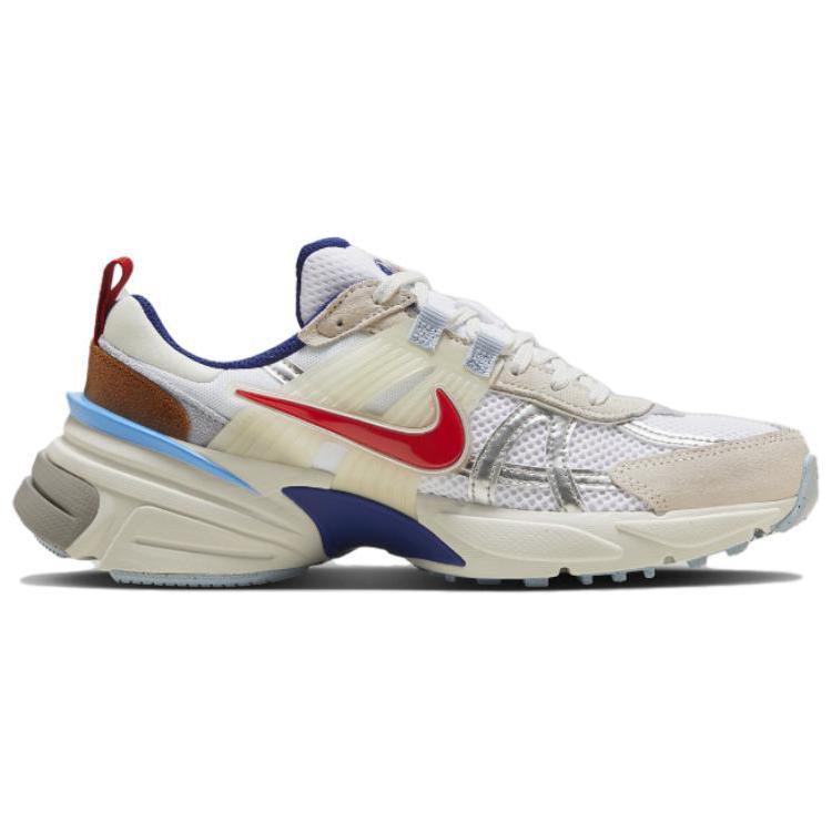 Nike V2K Run Metallic Silver Red Blue Women Sneakers White Fitness-Red Sail-White HF5724-061