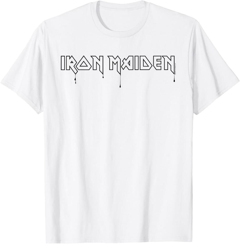 Iron Maiden - Футболка с логотипом Drip Мужские Женские Футболки Топ