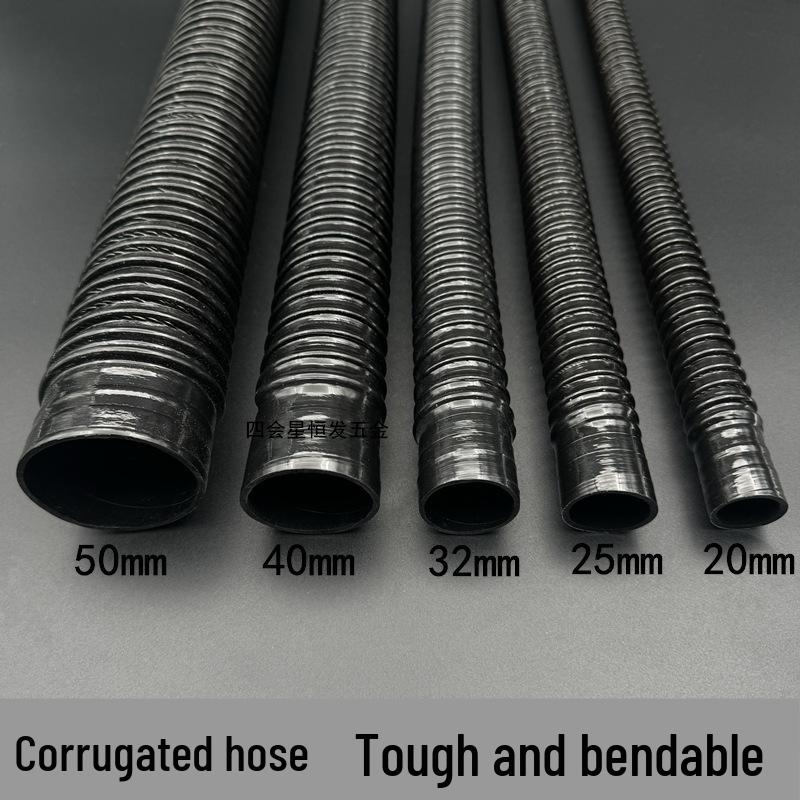 Набор для слива аквариума: Гофрированный гибкий шланг с верхним и нижним патрубками, удлинителем, фильтровальной коробкой и перекидной коробкой