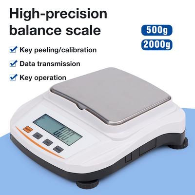 Цифровые весы 500 г / 0,01 г, 2000 г / 0,01 г, Высокоточные весы, Платформа из нержавеющей стали, Лабораторные весы, Аналитические весы