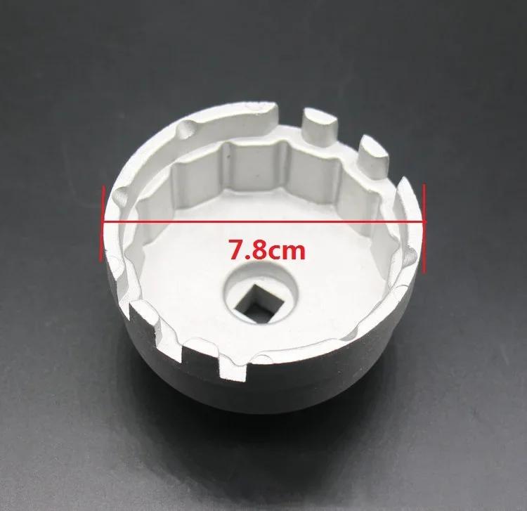 Professional Aluminum Car Oil Filter Wrench Hattype Wrench for Toyota Prius Corolla Rav4 for Lexus Car Auto Repair Parts