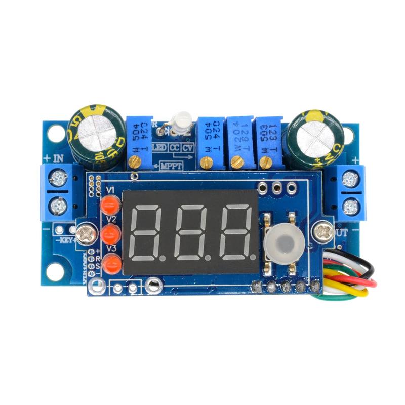 DC 6-36V 5A MPPT LED Digital Solar Panel Controller 12V 24V DC-DC Step Down Charging Power Supply Module CC CV Voltage Regulator