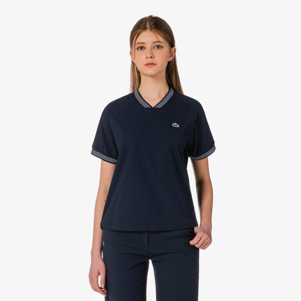 Lacoste Женский плетеный комплект для писты с коротким рукавом SF273E-56GHDE