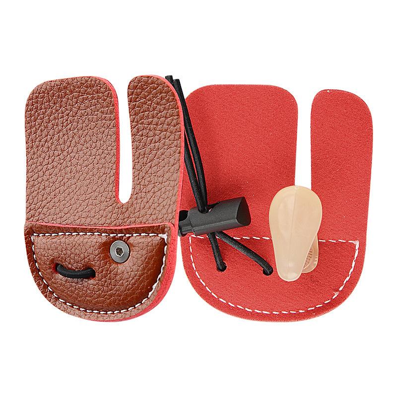 New Bow and Arrow Finger Guard Recursive Bow Mediterranean Single-layer Double-layer Three-finger Finger Guard Sports Fitness Shooting Protective Gear