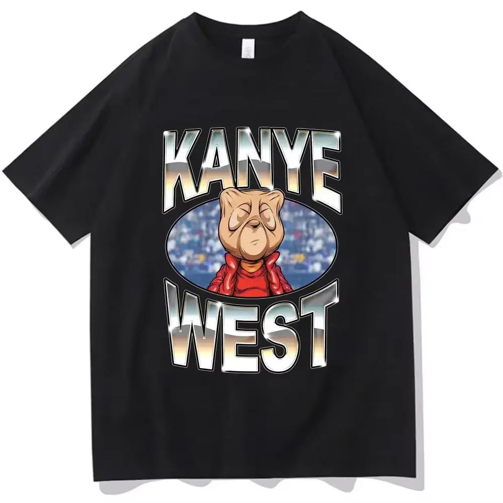Funny Kanye West Meme TShirt Unisexs Vintage Hip Hop Rap Style Tshirt Unisex Unisex Short Sleeve T Shirt Streetwear