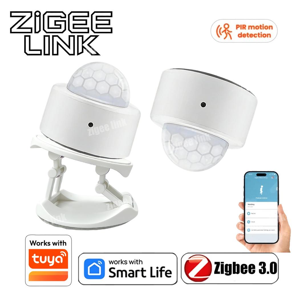 Zigbee 3.0 PIR Датчик движения Умный дом Инфракрасное обнаружение движения человека Детектор охранной сигнализации Работает с Tuya Alexa
