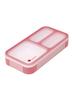 CB JAPAN Foodman Bento Box, Slim, Stand-Up Bento Box, 400ml, Cherry Pink, Leak-Resistant, Double Sealing, Secure with 4-Point Lock, CB JAPAN DSK
