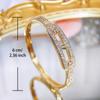 WWJ Изысканный золотой браслет с инкрустацией из тонкого циркония, европейская женская мода, аксессуары для банкета, помолвки и вечеринки