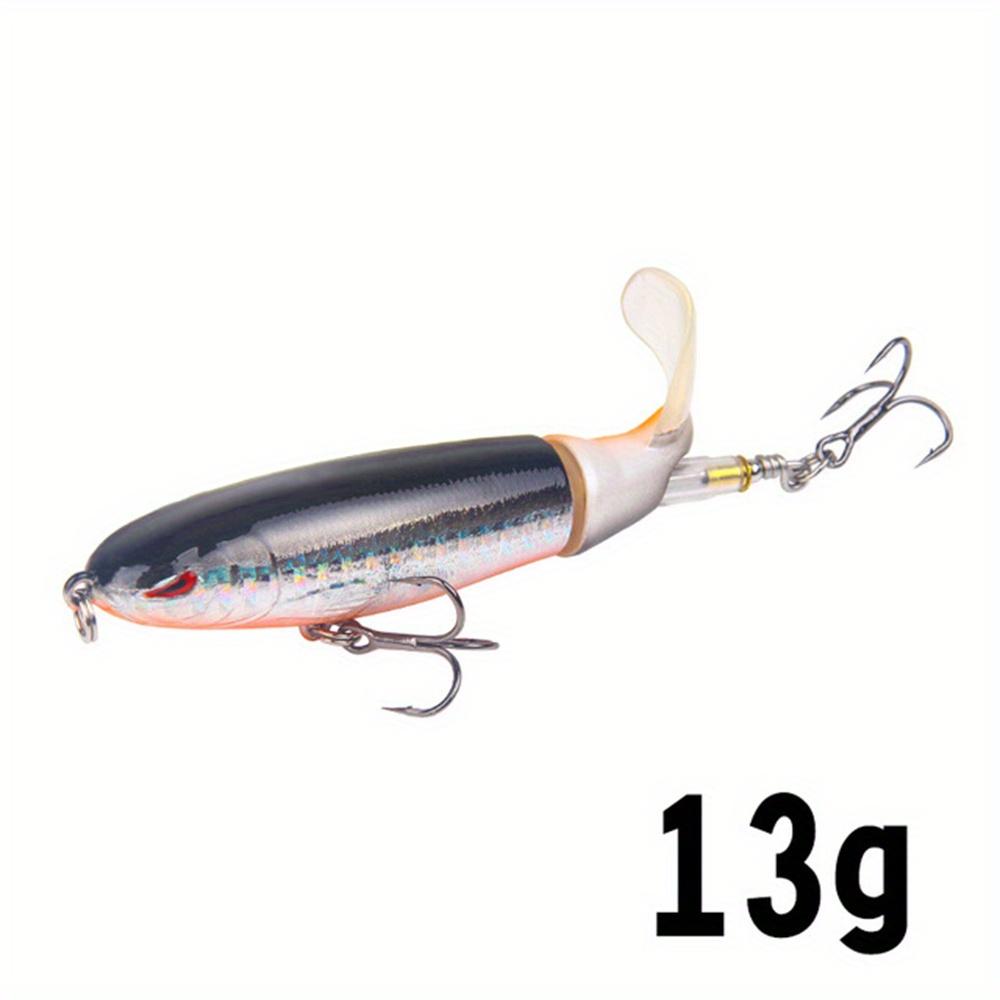 Topwater Fishing Lure Whopper Popper Artificial Bait Hard Plopper Soft Rotating Tail Fishing Tackle Fishing Bait