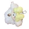 Cartoon Plush Dog Charm Keychain Sweet Cute Bowknot Pendant Car Keyring Backpack Decoration Fashion Jewelry for Women
