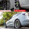 Модель Y из углеродного волокна ABS, автомобильные брызговики для Tesla Model Y 2022, аксессуары, брызговики, крыло, переднее заднее колесо