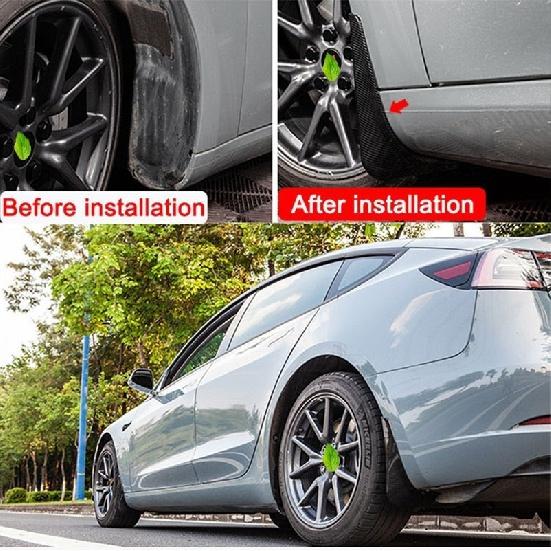 Модель Y из углеродного волокна ABS, автомобильные брызговики для Tesla Model Y 2022, аксессуары, брызговики, крыло, переднее заднее колесо