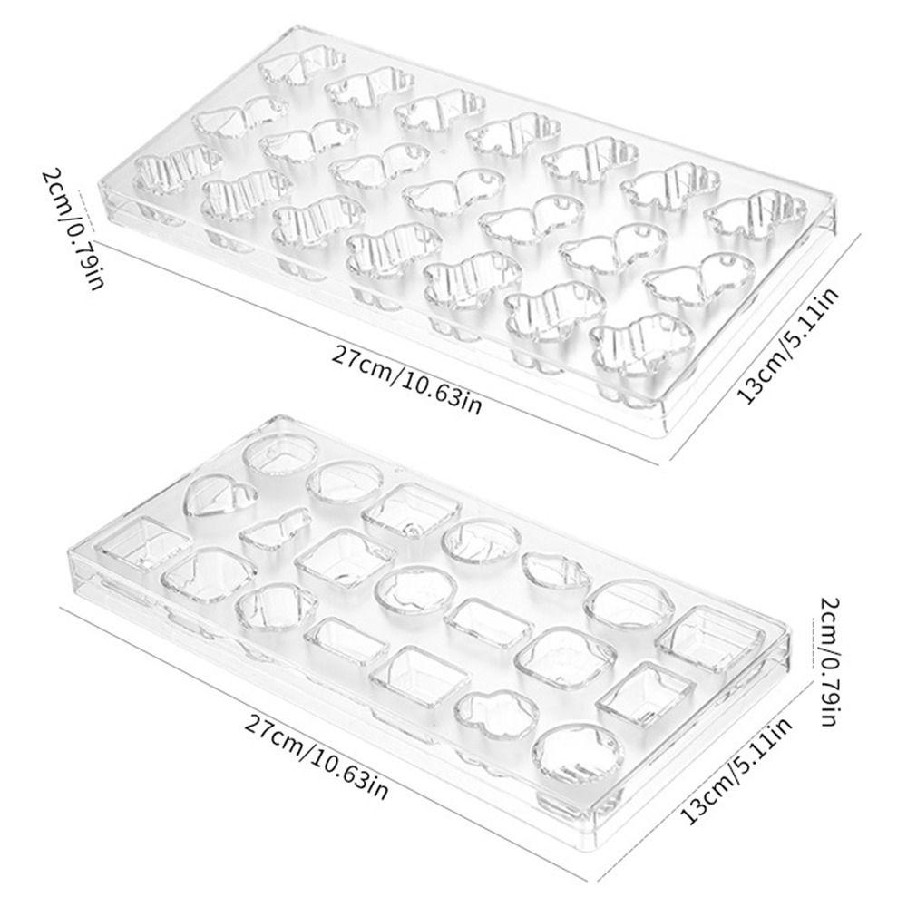 Прозрачные шоколадные формы 3D Candy Mold Выпечка Инструменты Мини-форма для печенья Главная