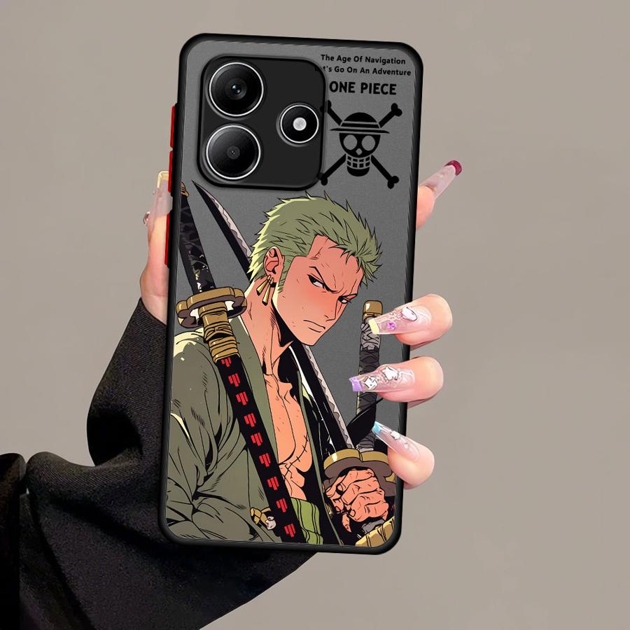 Чехол для Xiaomi Redmi Note 14 A4 13C 12 13 Pro Plus 14C 9S 10 11 Funda Задняя крышка телефона One Piece Zoro Крутой