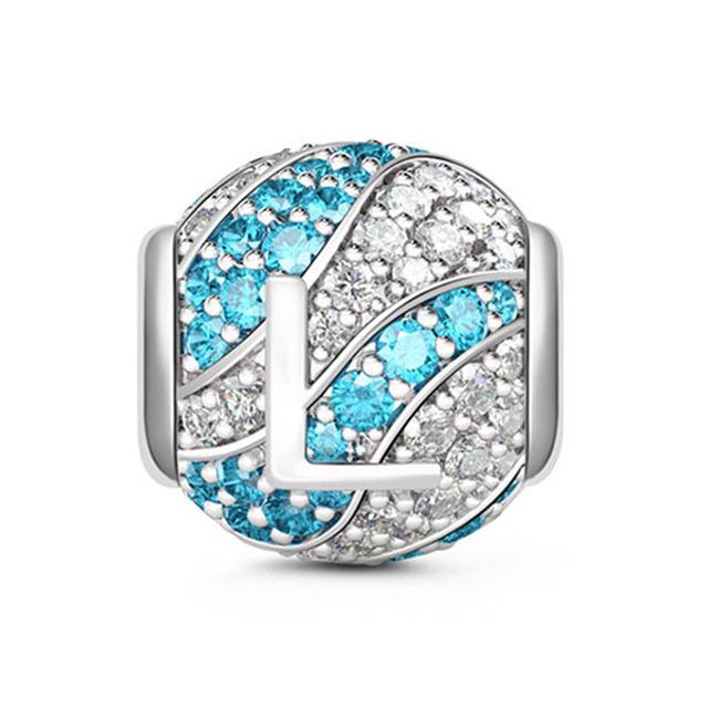 Круглые бусины из стерлингового серебра 925 пробы с буквами алфавита, подходят оригинальные модные браслеты «сделай сам» для женщин, подарочные ювелирные изделия