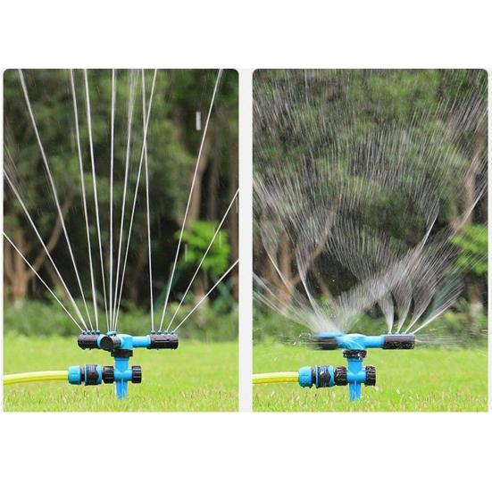 Спринклер для газонов с колышками Конструкция с 3 рычагами Большая площадь покрытия Устойчивость к утечкам Регулируемый Простой