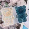 1pc/3pcs/5pcs DIY bear casting mold, silicone resin epoxy bucket mold, agate crystal epoxy resin pendant casting mold