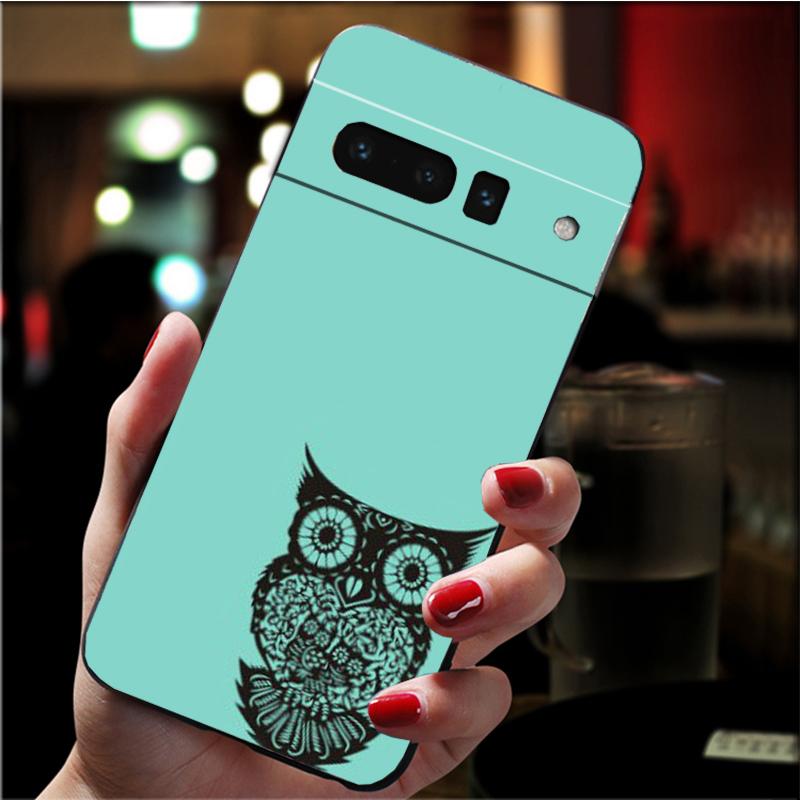 Чехол для телефона Google Pixel 7 Pro 7 6A 6 Pro 5A 4A 3A Pixel 4 XL Pixel 5 6 4 3 XL 3A XL 2 XL с милым животным и мультяшной совой, чехол Funda