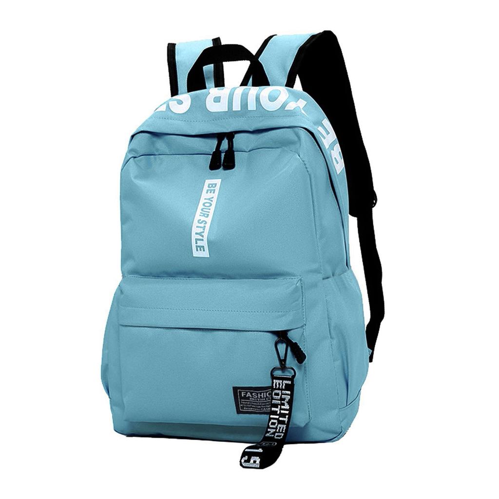 Большой емкости сплошной цвет водонепроницаемый нейлоновый повседневный рюкзак школьная сумка