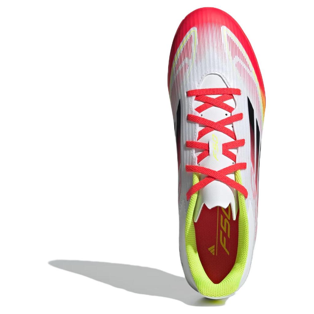 Adidas F50 Series Anti-Slip Wear-Resistant Soccer Shoes Unisex White Red Sneakers IE1225