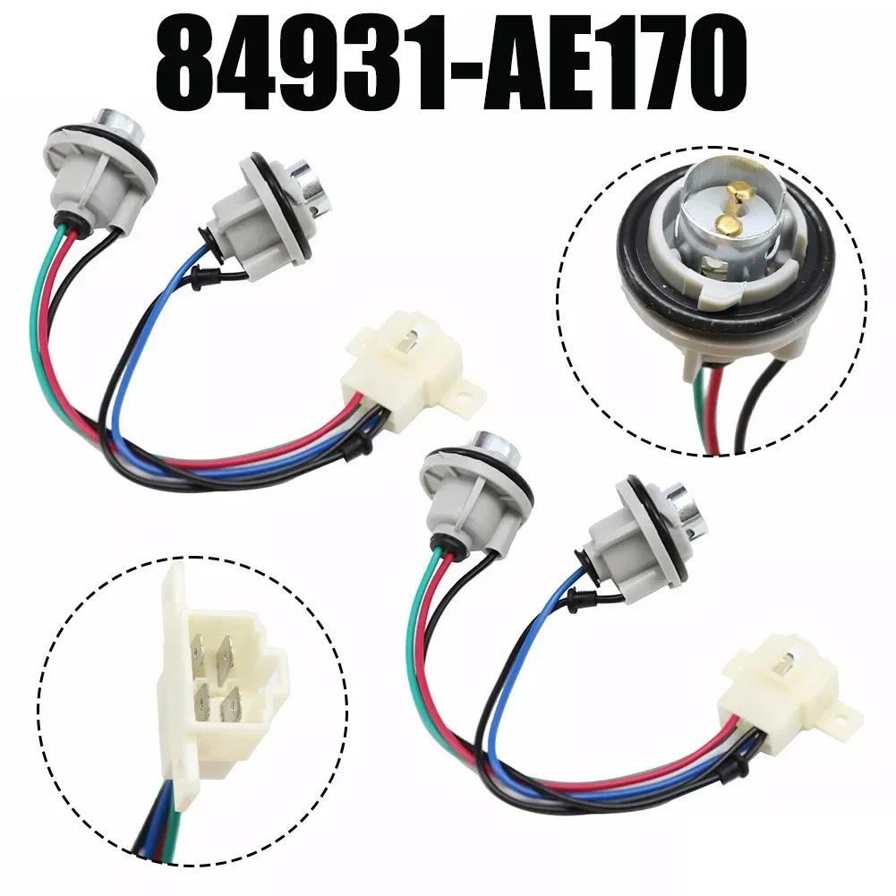 Replacement Tailgate Hatch Lamp Socket for Legacy Wagon For Outback 2000 2004 Black Gray 2pcs Set Easy Install