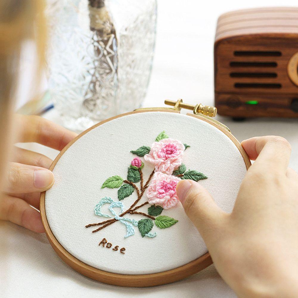 Decoration Flower Bouquet Series Beginner Needle Thread Embroidery Kit Needle Punch Cross Stitch