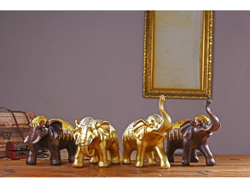 Керамическое украшение «Счастливый слон» в тайском стиле для дома или офиса