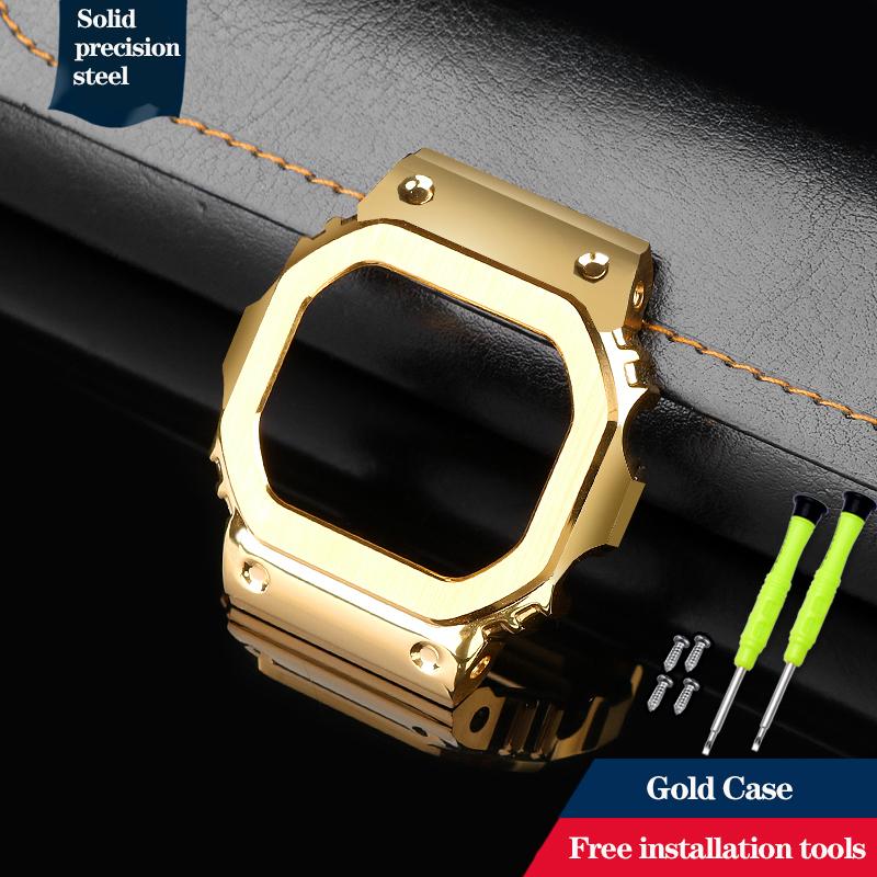 Высококачественный модифицированный корпус из нержавеющей стали с ремешком для Casio DW-5600 DW5600/5610 GW-B5600 GWM5610 Комплект Металлический браслет Безель Инструменты
