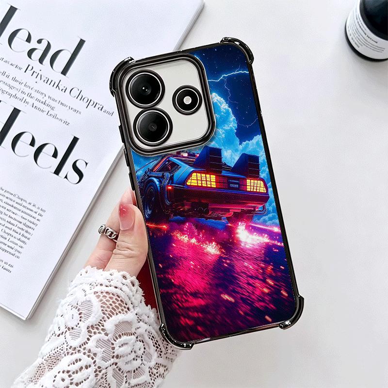 Защитный чехол с покрытием «Назад в будущее» для Xiaomi Redmi Note 14 15 Pro Plus 13 12 11 11S 11T 10 9S 9 5G, противоударный с подушкой безопасности
