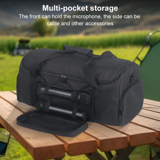 Сумка для хранения колонок, ударопрочная, устойчивая к царапинам, с бархатной подкладкой, с застежкой-молнией