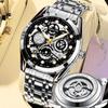 Mechanical Watch Tourbillon Fully Automatic Non-mechanical Watch Men's Watch Waterproof Luminous Steel Belt Watch Men's Watch