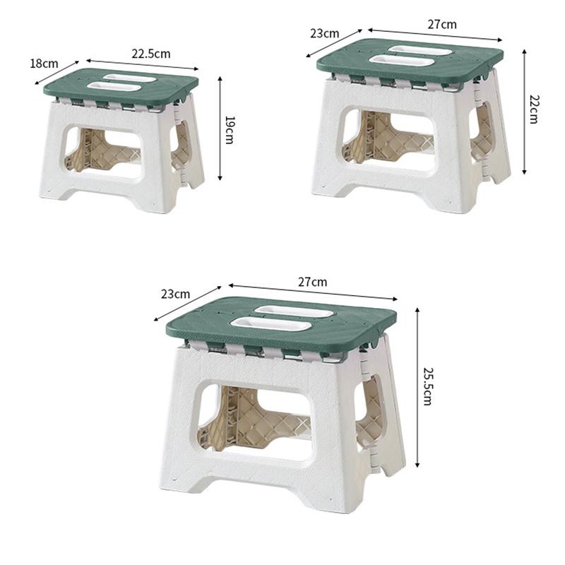 Outdoor Portable Folding Stool High Load-bearing Thickened Plastic Saddle Chair Mini Chair Fishing Stool Square Stool Camping Stool