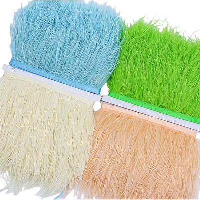 10 м 8-10 см Рождественский DIY Плюмаж Страусиные перья Отделка Лента Поделки Свадебный декор Цветное перо Шитье Рукоделие Аксессуары