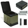 Портативный туалет для подготовки к стихийным бедствиям, выдерживающий вес 180 кг, включает 12 коагулянтов и 12 пакетов для стула, складной для и улицы, идеально подходит для ухода за больными