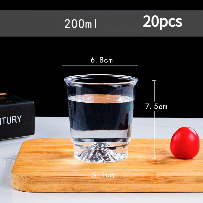 Eco-friendly Clear Plastic Disposable Party Shot Glasses Jelly Cups Tumblers Birthday Kitchen Accessories High Temperature Resistant Tea Cup for Drink