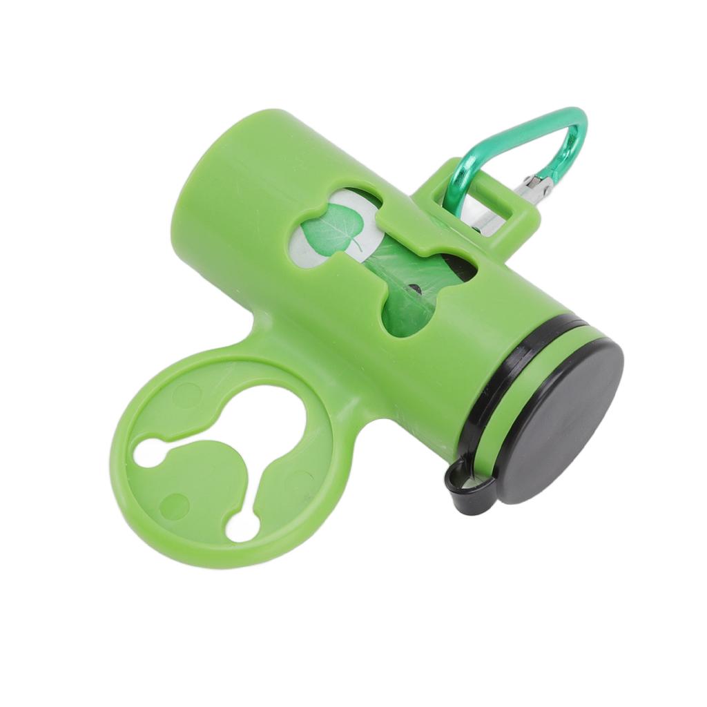 Dog Poop Bag Dispenser Degradable Hands Free Portable Pet Waste Bag Holder with Hook and Metal Key