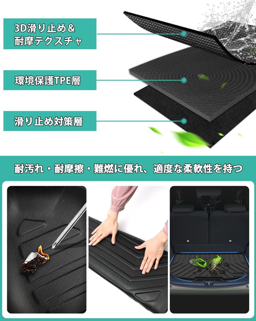 Mixsuper Honda 3D Luggage Trunk Compatible with November 3D Molded Cargo Made of TPE Luggage Easy Set N-ONE JG3/JG4 Mat/Tray Mat, 2020-Present Models,