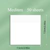 A Pack of 50 Transparent Sticky Notes Waterproof Self-adhesive Semi Transparent Sticky Notes, Used for Books, Notes, and Diaries