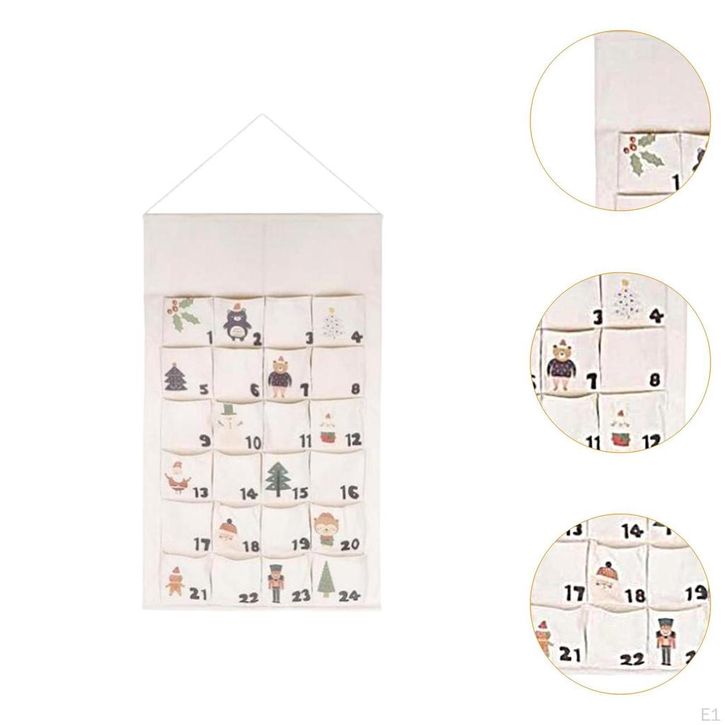 Подвесная сумка для хранения Рождественский адвент-календарь Настенный органайзер для дома Домашний декор Рождество