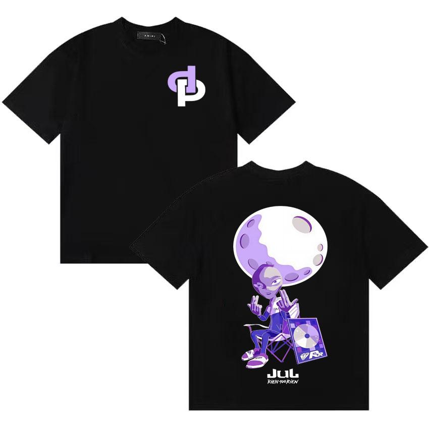 Rapper Jules Lyon France Stadium Tour Merchandise Tshirt Unisex Pure Cotton st Century Style Popular Casual Tshirt
