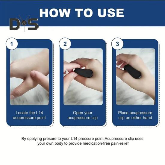 5 шт. зажим для акупрессуры, зажим для снятия мигрени, портативный зажим для снятия напряжения при головной боли для мужчин и женщин, зажим для массажа