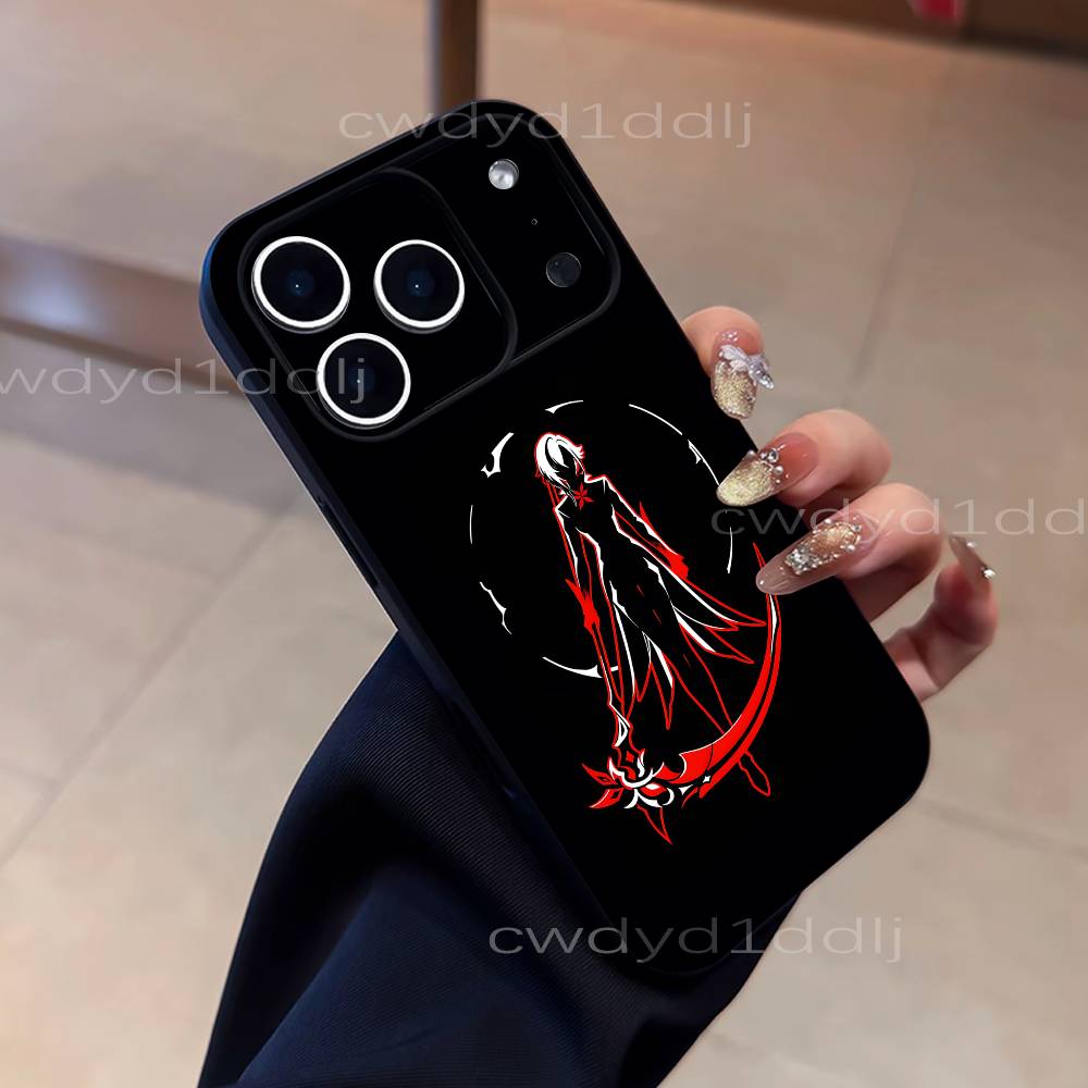 Arlecchino G-Genshin Impact For iPhone 17,16,15,11,12,14,13 Pro Max Mini XS,XR,7 Plus 16E Air Soft Black Dustproof Phone Case