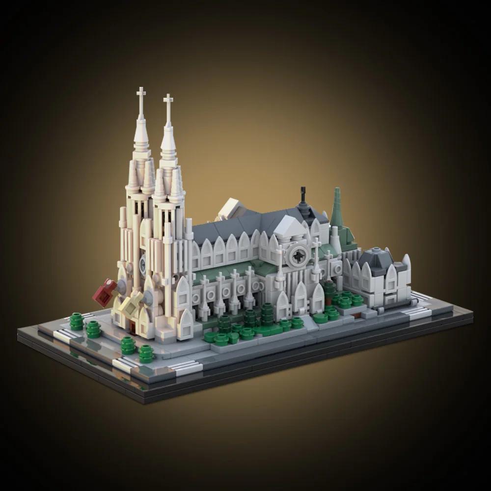 Gobricks MOC-214496 St. Patrick's Cathedral 1:800Building Blocks Toys Gift