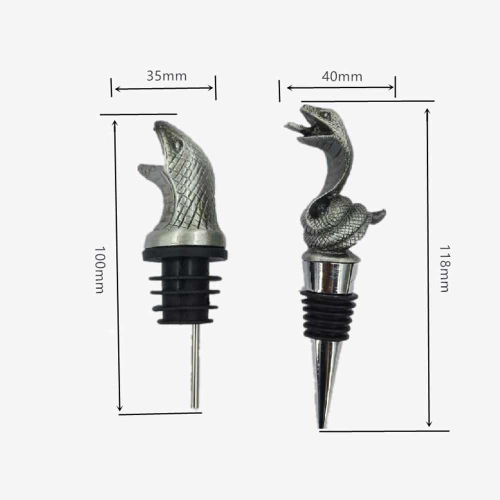 Орнамент для бутылок, пробки из цинкового сплава, аэраторы для вина, уникальная змея для выливания вина, кухонные принадлежности