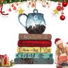 Book Ornaments For Christmas Tree 2D Acrylic Car Ornament Book Lover Pendant Festival Decor For Christmas Holiday Home