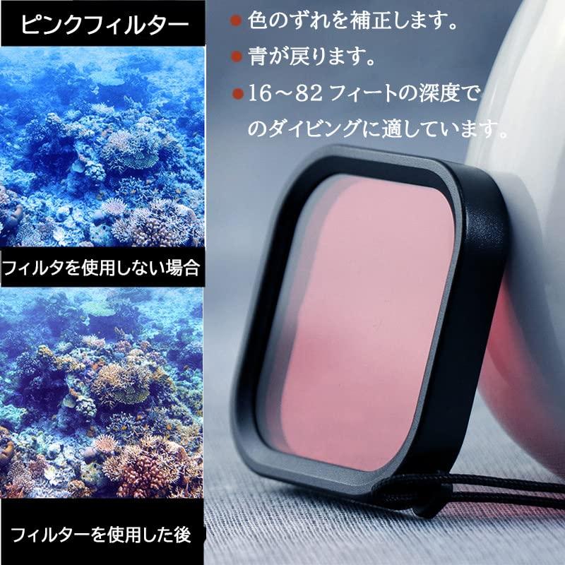 FitStill Waterproof Housing for INSTA 360 Ace Pro Pro Underwater Diving Case Shell with 3 Pack Filters Accessories 2/ace 60m/196ft