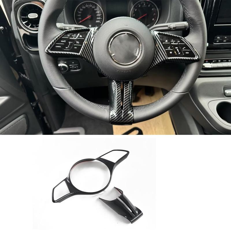 LHD Для Mercedes Benz Vito /V-класс 2024 2025 Интерьер Руль Ручка двери Переключатель окна Держатель для стакана Декоративная накладка