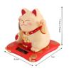 Solar Powered Wealth Attraction Cat Cute Wealthy Car Ornament, Creative Opening, Waving Cat Ornament Doll Machine, Eight Directions To Wealth
