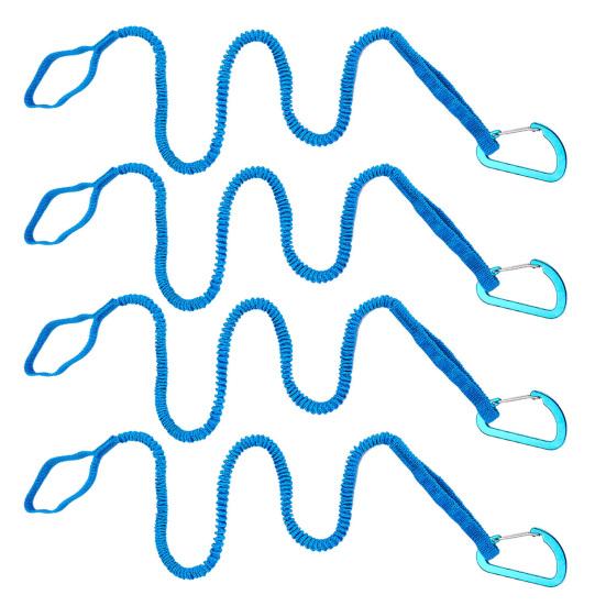 1/2/4 шт. поводок для весла для каяка, эластичный ремень для банджи, веревка, легкий поводок для удочки для каяка, поводок для катания на лодках, рыбалки, рафтинга, каноэ